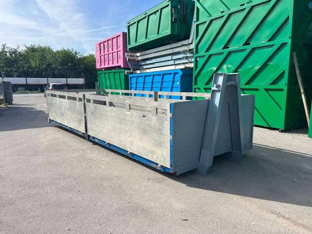 CONTAINER SCARRABILE USATO A PIANALE CON SPONDE Foto 4