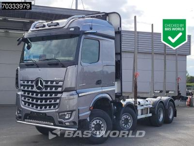Mercedes-Benz Arocs 3763 8X4 Holztransport timber Truck Full Steel Big-Axle Automatic Engine Brake Euro 6 vendida por BAS World B.V.