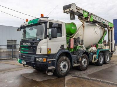 Scania P400 +STETTER 7m3+TAPIS THEAM TS 13 vendida por Braem NV