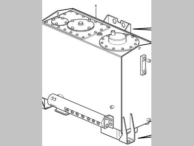 Volvo hydraulic fluid tank for Volvo L180F, L180F HL and L150F vendida por Balavto