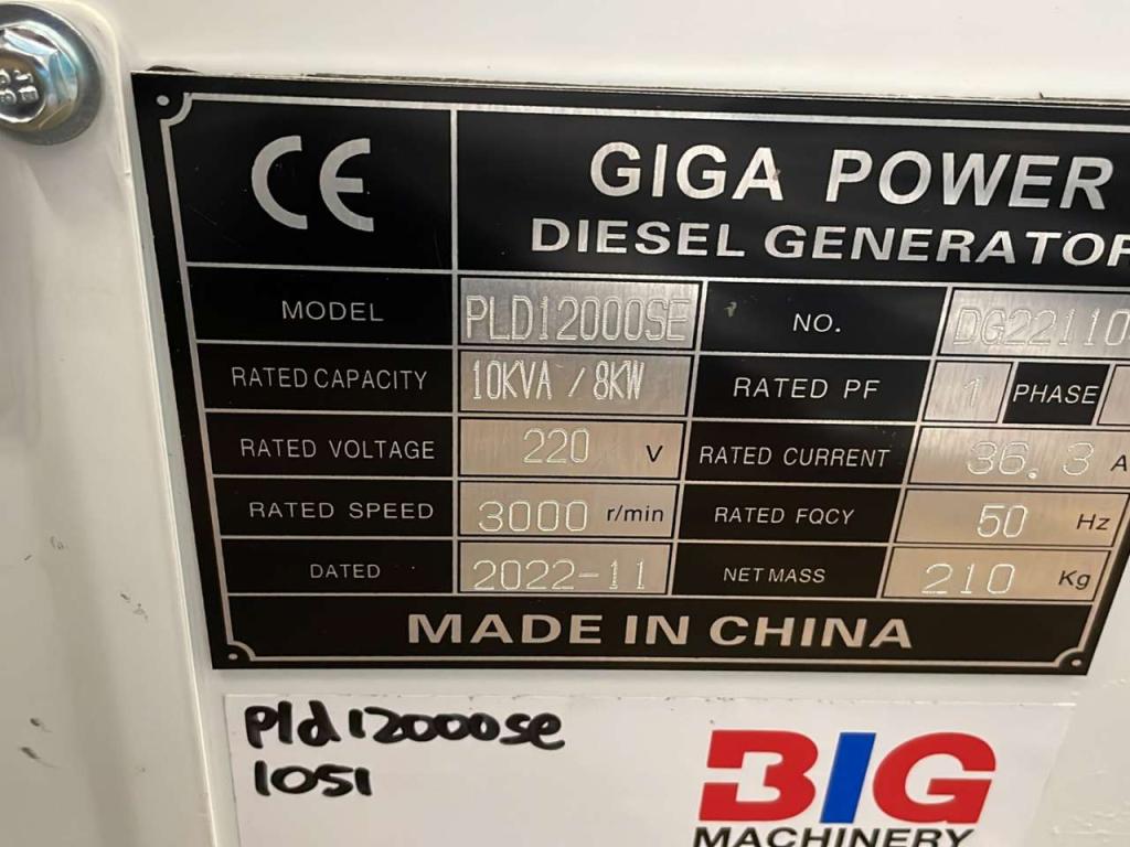Giga Power PLD12000SE 10KVA silent set Foto 13