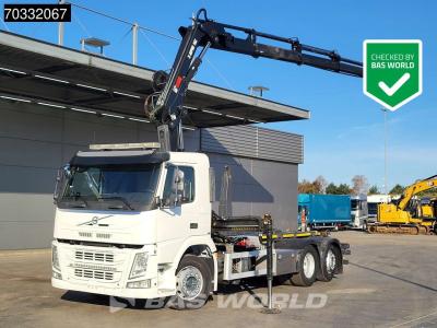 Volvo FM 370 FM 6X2 HIAB 162E-4 Crane Kran 20tons hooklift Lift+steering axle VEB Euro 6 vendida por BAS World B.V.