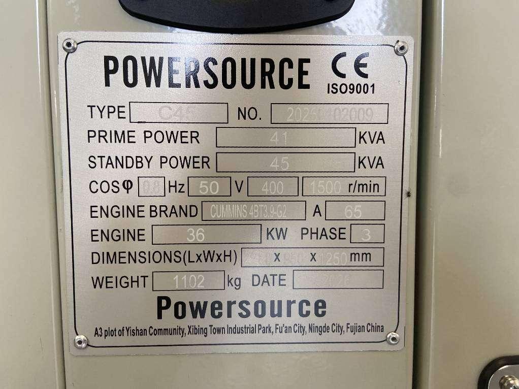 Cummins 4BT3.9-G2 - 45 kVA Generator - DPX-19831 Foto 6