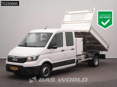 Man TGE 5.120 Dubbel Cabine Kipper met Kist Dubbellucht 3,5t Trekhaak Airco Cruise Camera Euro6 Tipper vendida por BAS World B.V.