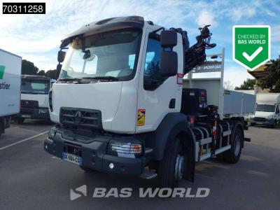 Renault D 280 4X4 HIAB X-HIDUO 118 Kran Crane Tipper Automatic Euro 6 vendida por BAS World B.V.