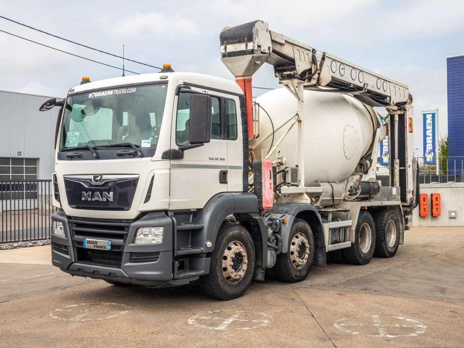 Man TGS 32.360+PUTZMEISTER8M³+BAND/BELT/TAPIS Foto 5