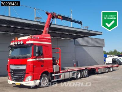 Daf XF 440 6X2 NL-combi Transporter HMF 900-K2 Kran Winch Lift-Lenkachse Euro 6 vendida por BAS World B.V.