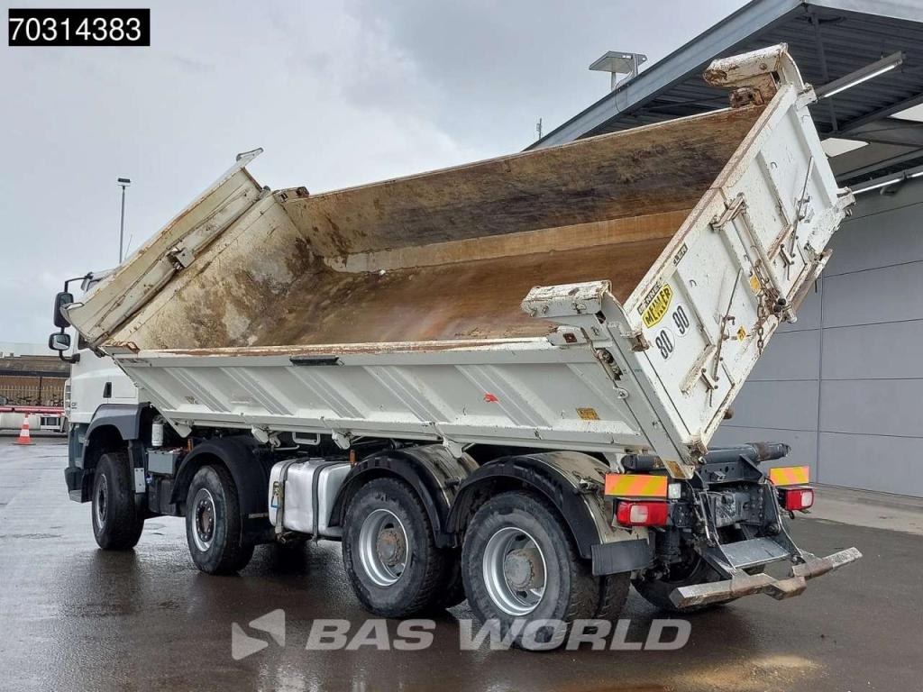 Daf CF 510 8X4 12m3 Meiller 2-way tipper Steel suspension Big-Axle Sleepercab Euro 6 Foto 3