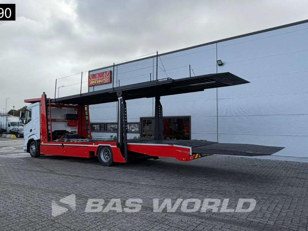 Daf XF 530 XF 4X2 NEW! BASREAL Car transporter Winch 5 spots Sleepercab Retarder ACC Foto 25