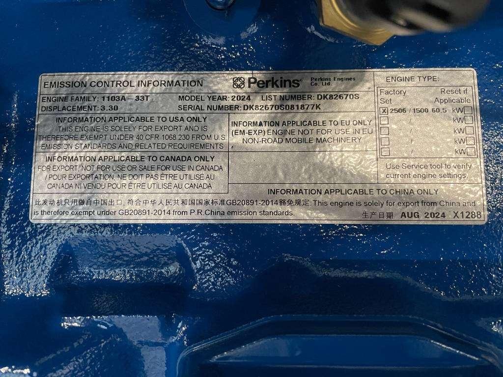 FG Wilson P65-5 - 65 kVA Open Genset - DPX-16006-O Foto 8