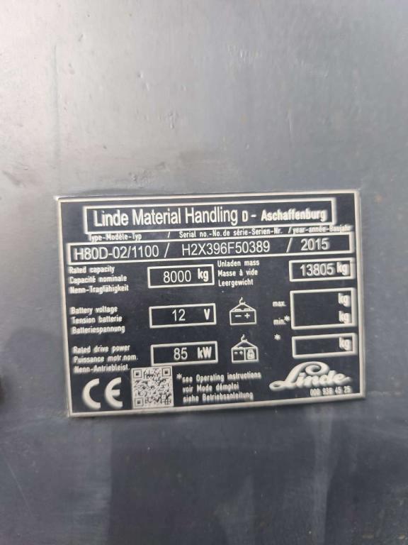 Linde H80D-02/1100 Foto 6