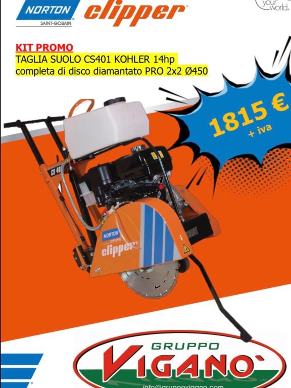 Norton Clipper CS401 Kohler 14hp Foto 1