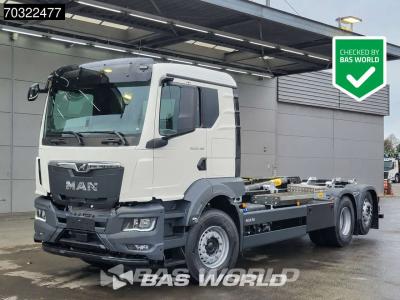 Man TGS 26.480 6X2 NEW! HYVA 26-60 S containersystem Lift+LenkAchse Airco Euro 6 vendida por BAS World B.V.