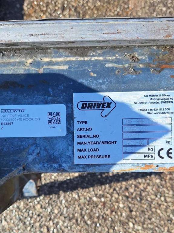 Drivex pallet forks for L35-L70 Foto 6