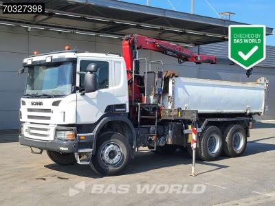 Scania P400 6X4 HMF 1444-Z2 Crane Remote Full Steel Manual Euro 5 vendida por BAS World B.V.