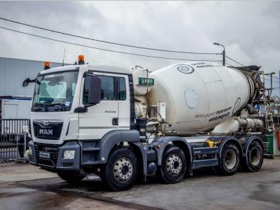 Man TGS 32.360 BB+MIXER 9M³ vendida por Braem NV