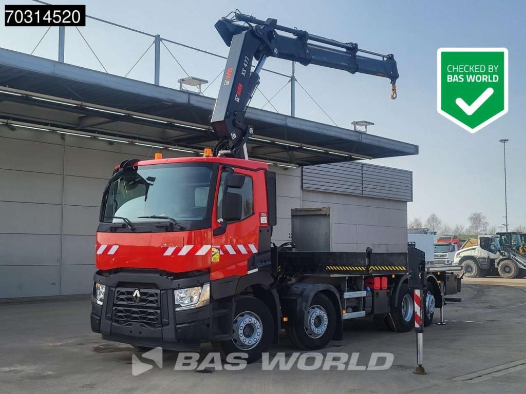 Renault C 460 8X2 HIAB 477EP-2 HIPRO Crane Kran Lift+steering axle Euro 6 Foto 1