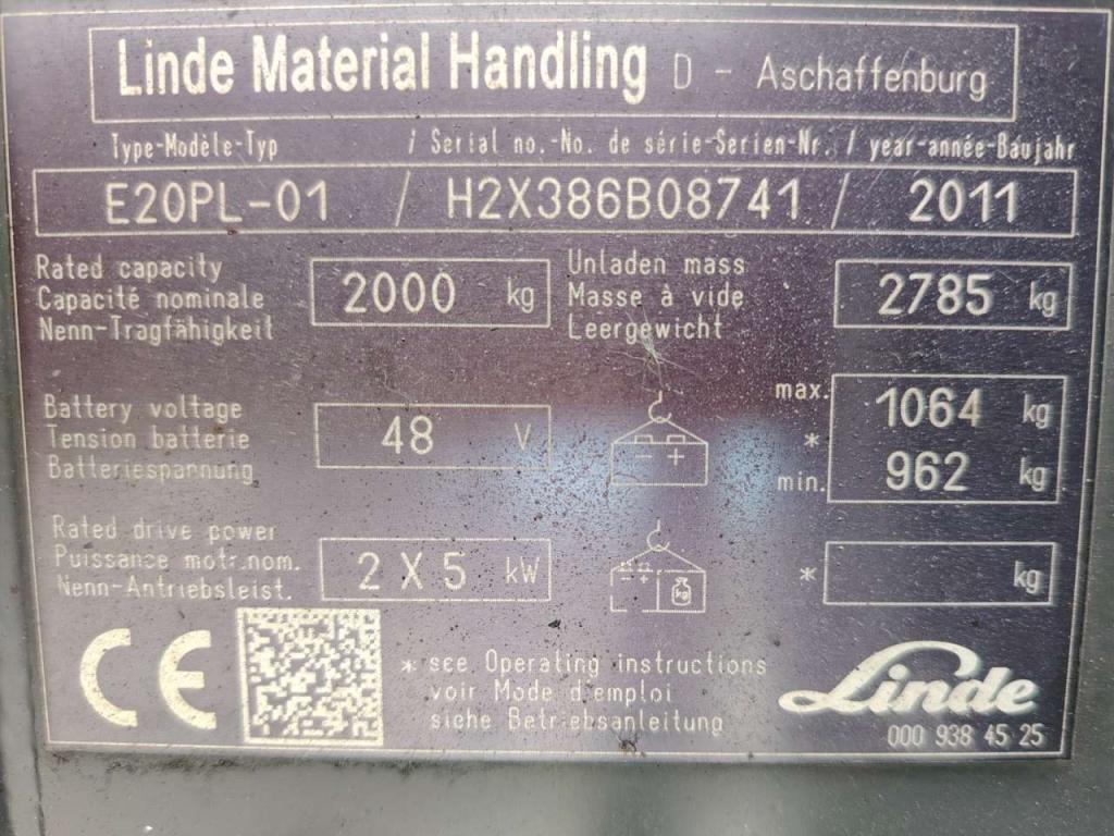 Linde E20PL-01 Foto 5
