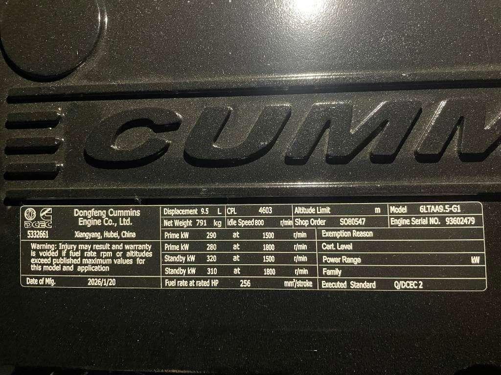 Cummins 6LTAA9.5-G1 - 360 kVA Generator - DPX-19843 Foto 14