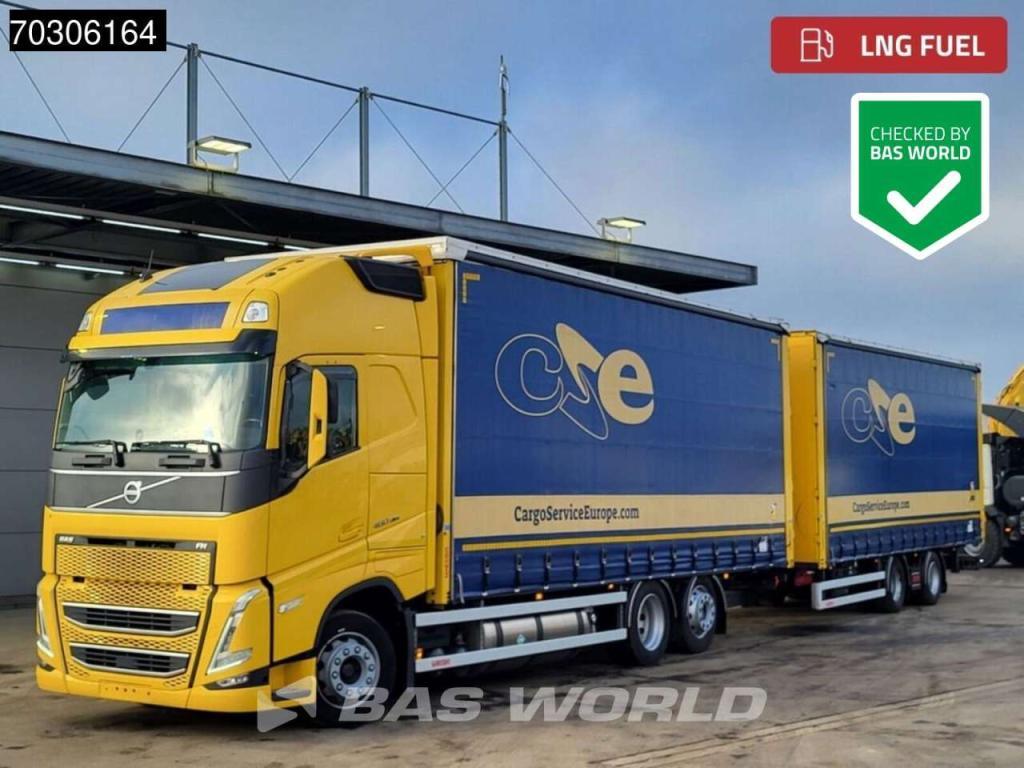 Volvo FH 460 6X2 Curtainsider Combi LNG Engine Sliding roof Lift Axle I-Park cool VEB+ Foto 1