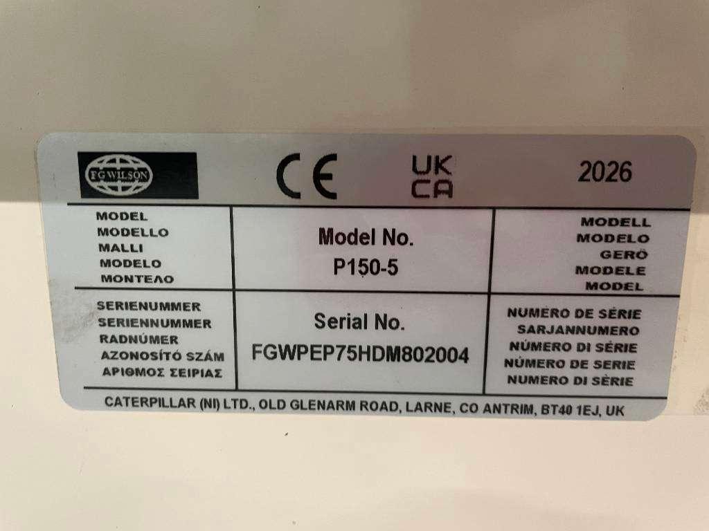 FG Wilson P150-5 - 150 kVA Open Genset - DPX-16009-O Foto 20