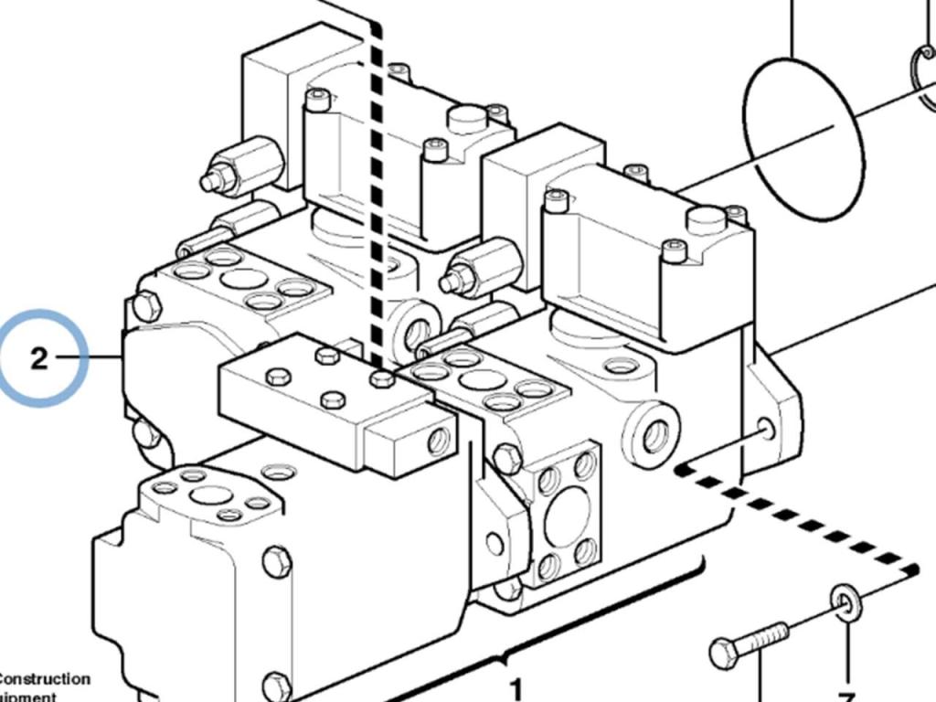 Volvo Hydraulic pump for volvo L180E, L180F, L220D and L220E. Foto 1