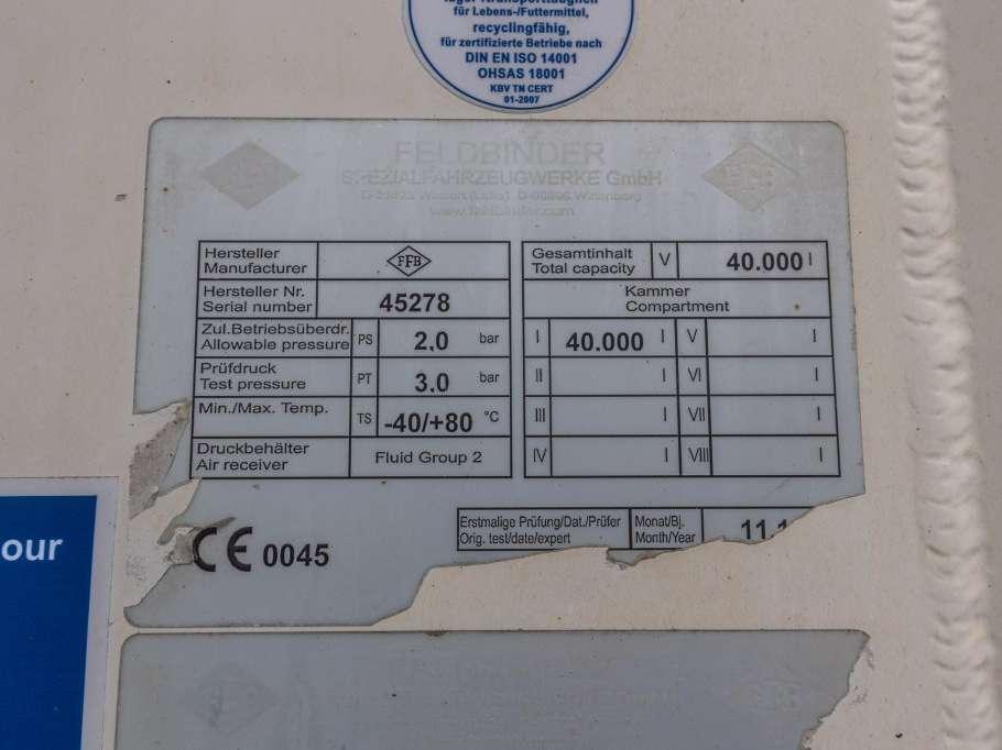 Feldbinder EUT 40.3- 40.000 L CEMENT/CIMENT/ZEMENT Foto 14