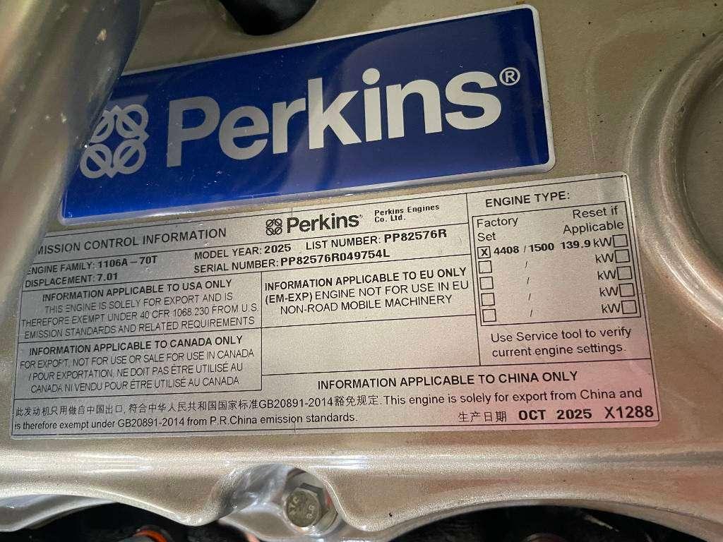 Perkins 1106A-70TG1 - 150 kVA Generator - DPX-19807 Foto 14