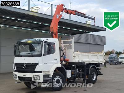 Mercedes-Benz Axor 1828 4X2 HMF 1063K2 Kran Crane Marrel 3-way tipper Steel suspension Euro 4 vendida por BAS World B.V.