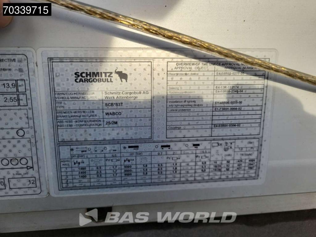 Schmitz SCB*S3T 3 axles Sliding Roof Foto 26