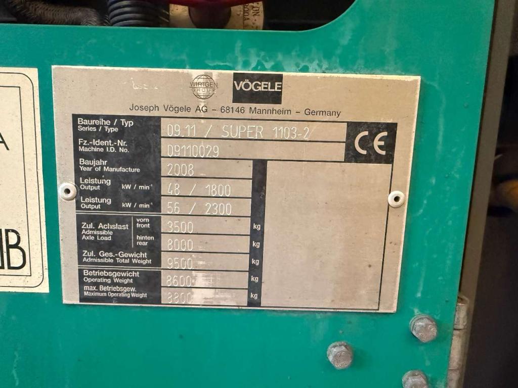Vogele Super 1103-2 Foto 9