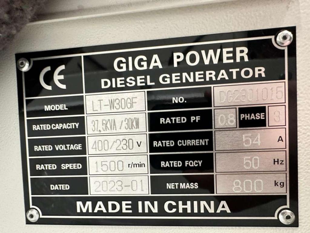 Giga Power LT-W30GF 37.5KVA silent set Foto 16