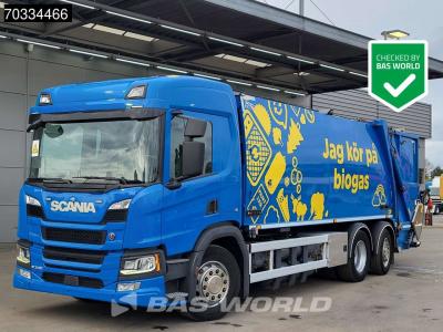 Scania P340 P 6X2 CNG ENGINE! 20m3 NTM garbage truck steering axle Retarder Euro 6 vendida por BAS World B.V.