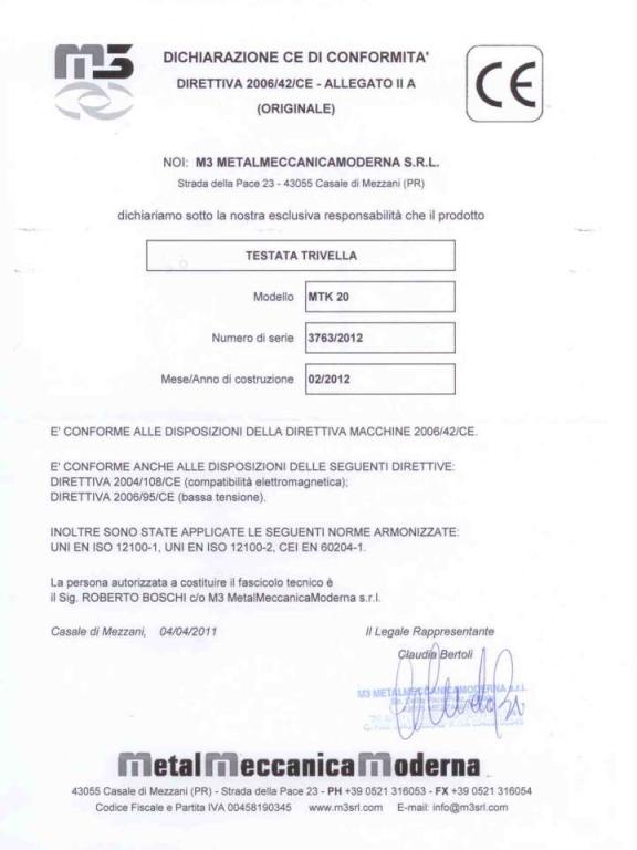 M3 MetalMeccanica Moderna MTK20 Foto 4
