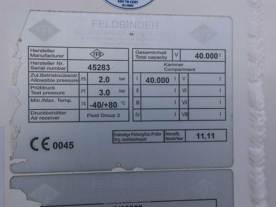 Feldbinder EUT 40.3- 40.000 L CEMENT/CIMENT/ZEMENT Foto 26