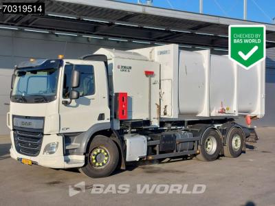 Daf CF 300 6X2 NL-truck Zoeller Lotos Seitenlader chain system Automatic Euro 6 vendida por BAS World B.V.