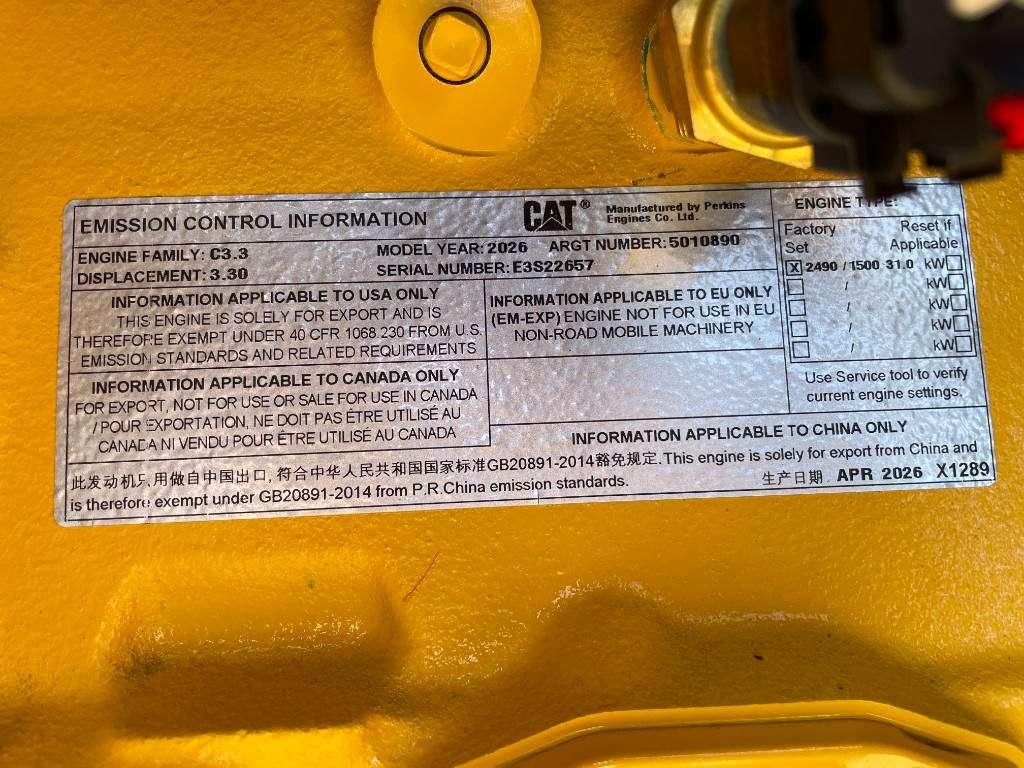 Caterpillar DE33E0 - 33 kVA Generator - DPX-18004 Foto 13