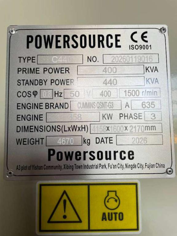 Cummins QSNT-G3 - 440 kVA Generator - DPX-19844 Foto 6