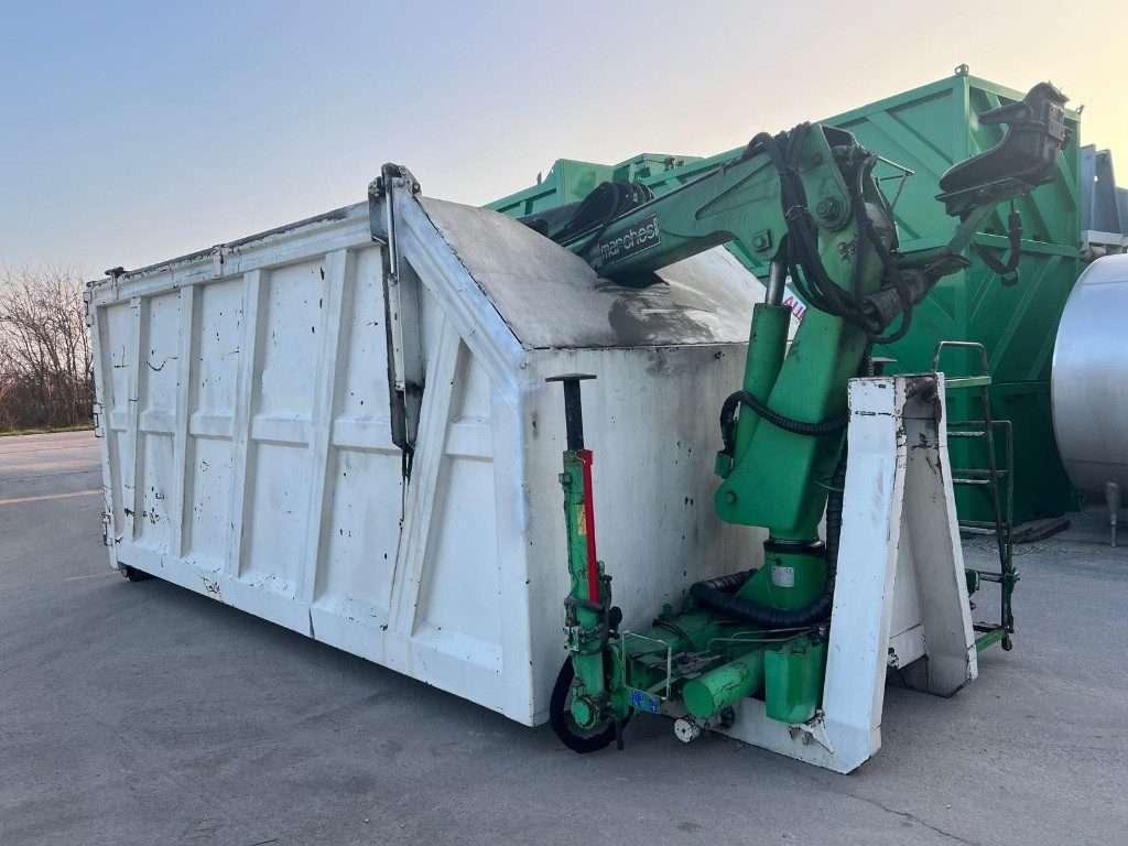 CONTAINER SCARRABILE USATO CON TETTO E GRU Foto 2