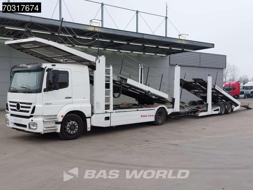 Mercedes-Benz Axor 1833 4X2 Kassbohrer SSV-01 car transporter combi 3-pedals Full Air Euro 3 Foto 11
