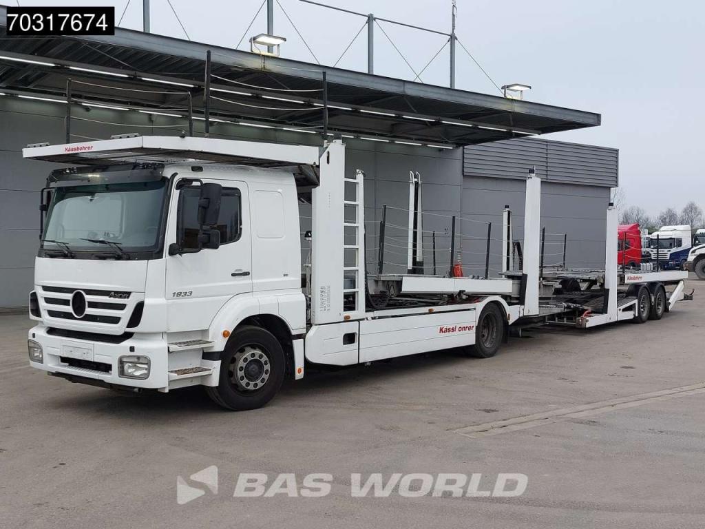Mercedes-Benz Axor 1833 4X2 Kassbohrer SSV-01 car transporter combi 3-pedals Full Air Euro 3 Foto 16
