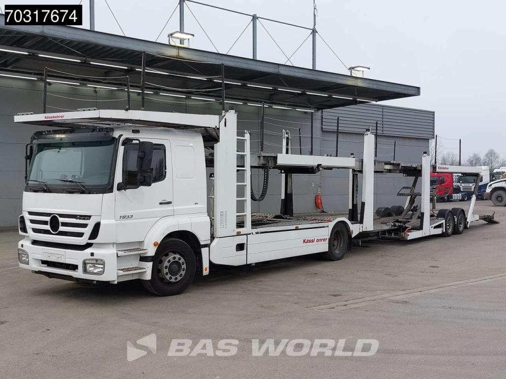 Mercedes-Benz Axor 1833 4X2 Kassbohrer SSV-01 car transporter combi 3-pedals Full Air Euro 3 Foto 7