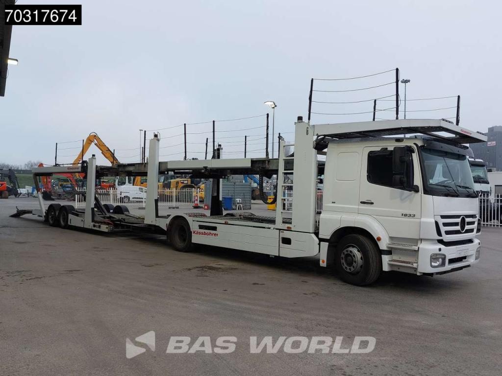 Mercedes-Benz Axor 1833 4X2 Kassbohrer SSV-01 car transporter combi 3-pedals Full Air Euro 3 Foto 9