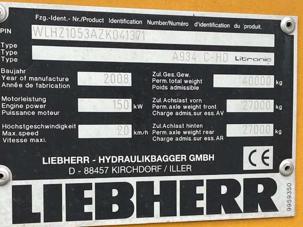 Liebherr A934C-HD Foto 8