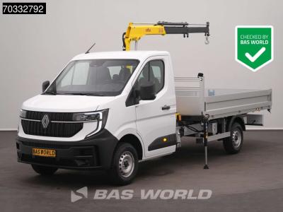 Renault Master 170PK Automaat HYVA HA27 Kraan Open Laadbak Cranetruck Crane laadkraan Kraanwagen Pritsche P vendida por BAS World B.V.
