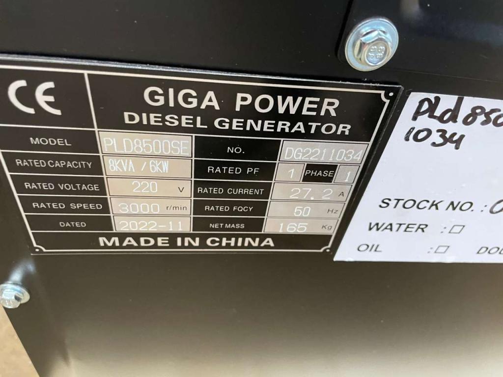 Giga Power PLD8500SE 8KVA silent set Foto 10