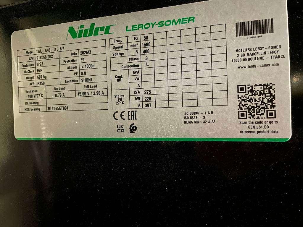 Cummins 6CTAA8.3-G9 - 275 kVA Generator - DPX-19842 Foto 16
