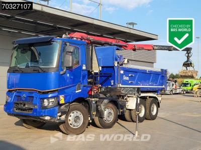 Renault C 480 C 8X4 HMF 2243 Z-Crane Tipper Full Steel Euro 6 vendida por BAS World B.V.