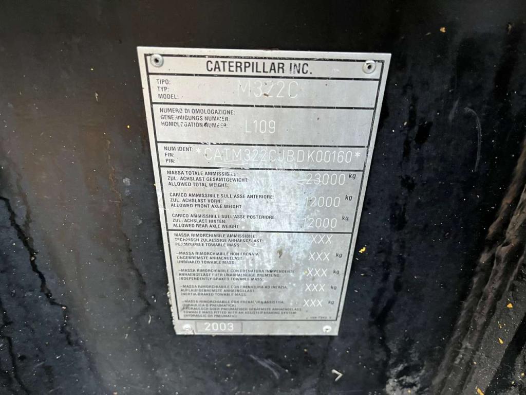 Caterpillar M322C  - Hydraulic stabilizers / VA Triple boom / CE-certified, Foto 29