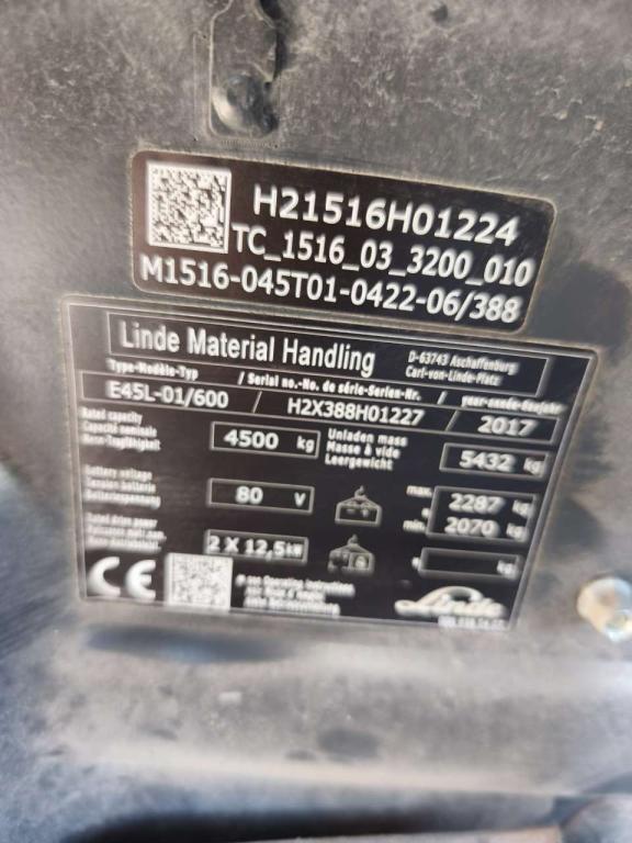 Linde E45L-01/600 Foto 7